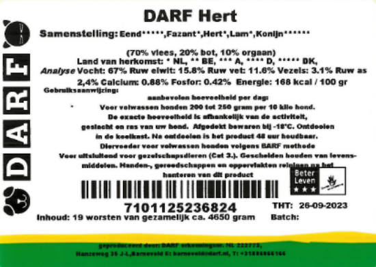 Darf Diepvries vers vlees