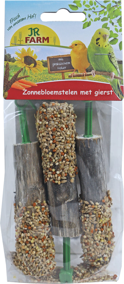 JR Farm parkiet & kanarie zonnebloemstelen met gierst