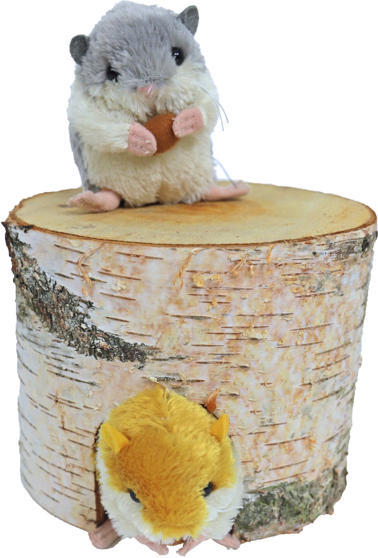 Knaagdier berkenhuis rond medium, 14 cm.