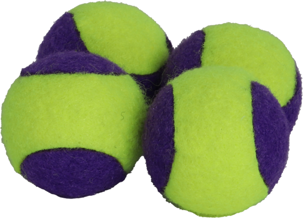Boon kat speelgoed tennisbal+rammel paars/geel