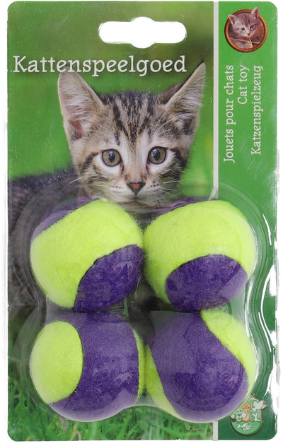 Boon kat speelgoed tennisbal+rammel paars/geel