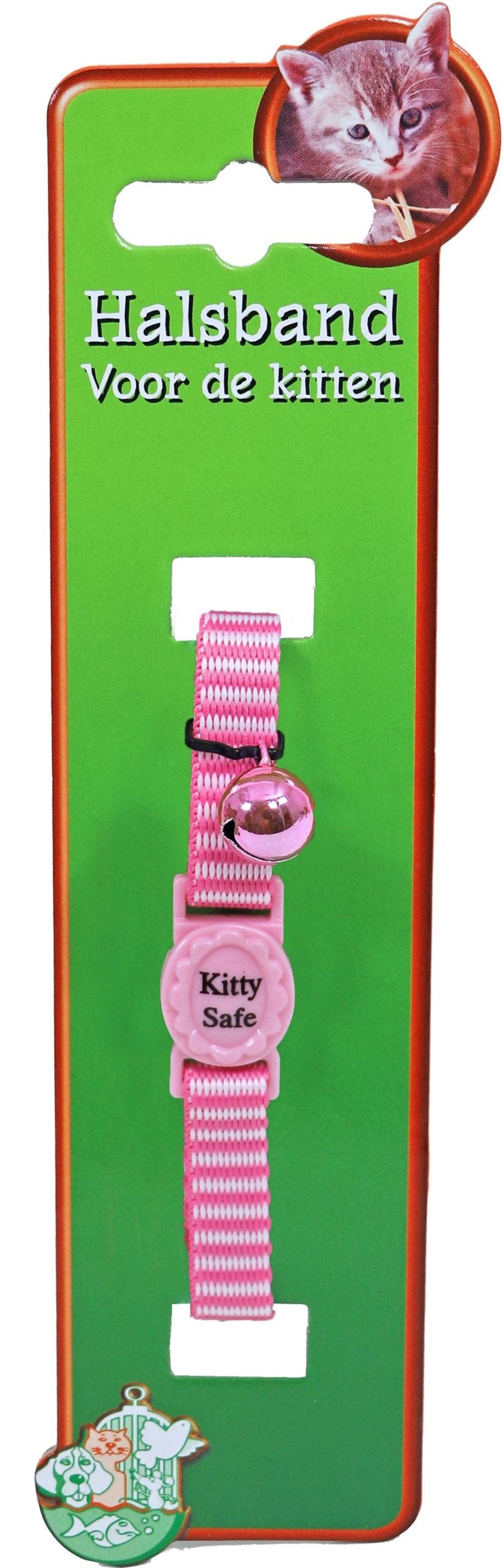 Boon kittenhalsband polyester gestreept