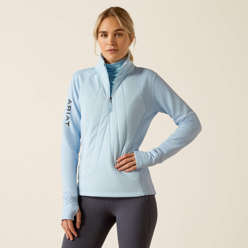 Ariat WMS Venture 1/2 Zip Sweatshirt cerulean - Nena's Pets