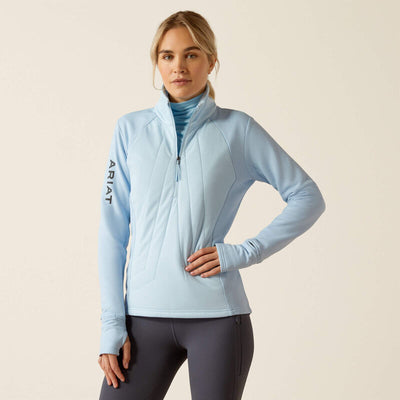 Ariat WMS Venture 1/2 Zip Sweatshirt cerulean - Nena's Pets