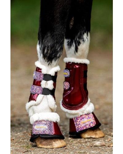 HB Showtime Gold rush glitter peeskappen - Nena's Pets