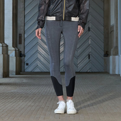 KLKayce Ladies H-shape fullgrip Denim rijbroek