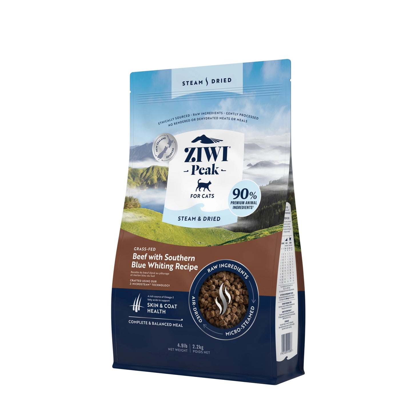 Ziwi Peak Steam & Dried kattenvoeding