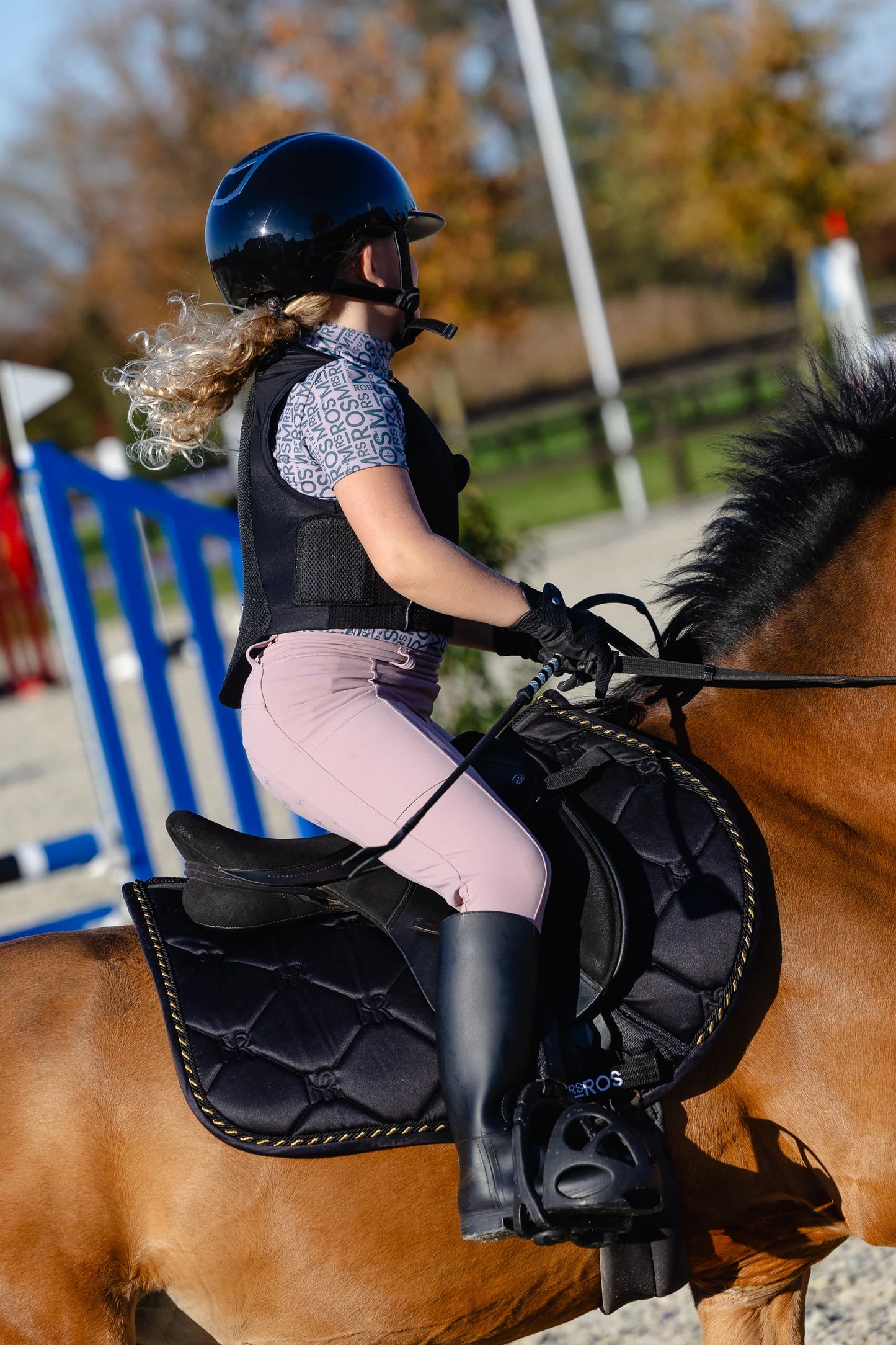 Mrs. Ros Mini Riding breeches Blush Noir