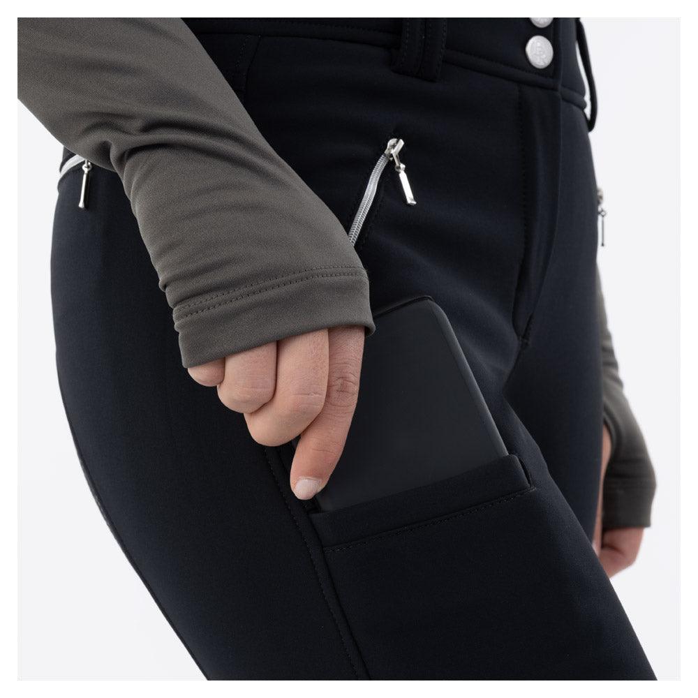 BR softshell rijbroek Dominique dames siliconen zitvlak - Nena's Pets