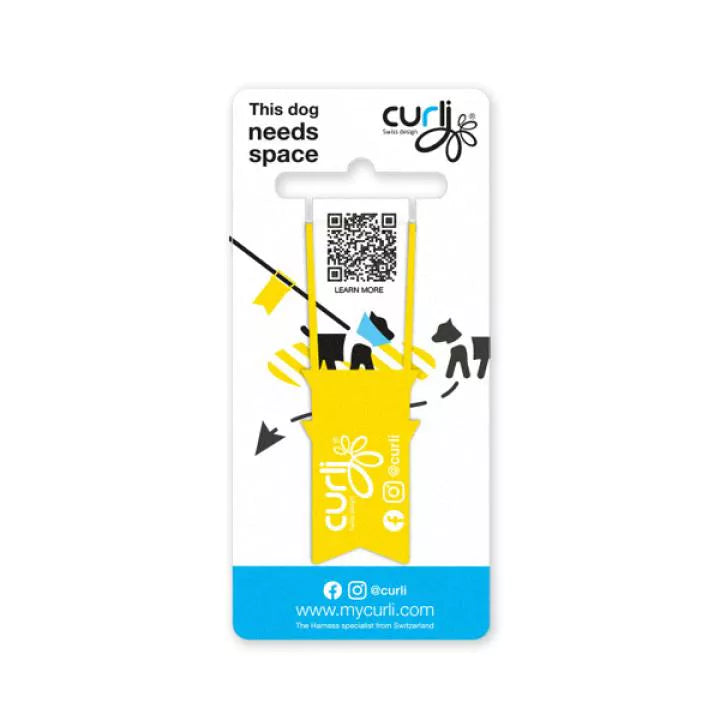 Curli Yellow dog tag