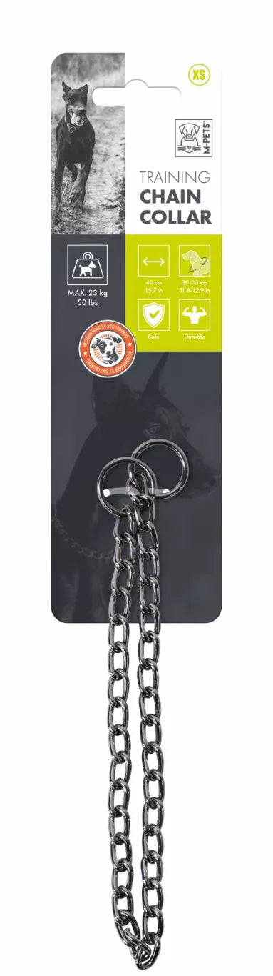 M-PETS TRAINING halsband ketting XS 2,5mmx40cm <23kg - Nena's Pets