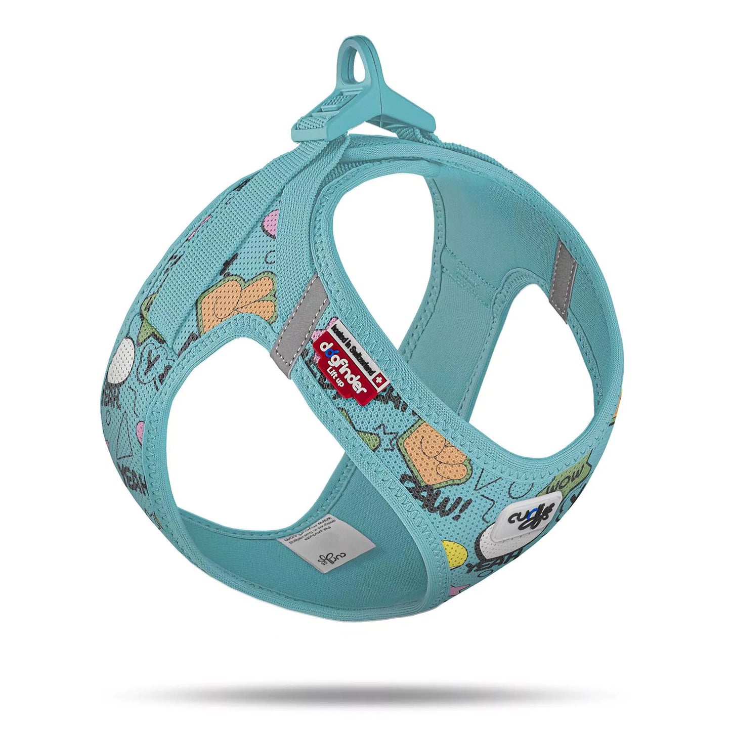 Curli vest harnas clasp air-mesh tuig