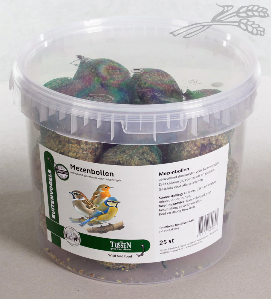 Mezenbollen emmer 25stuks