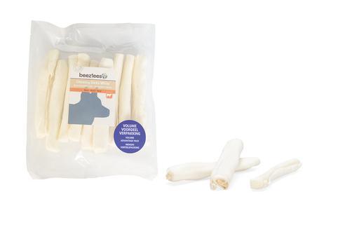 Beeztees Kauwstaafjes wit runderhuid - Nena's Pets