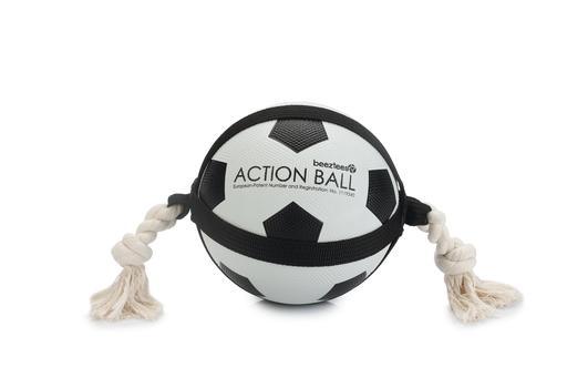 Beeztees Action bal met touw - Nena's Pets