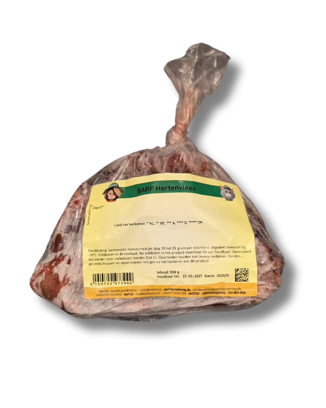 Barf Diepvries vers vlees 500gr