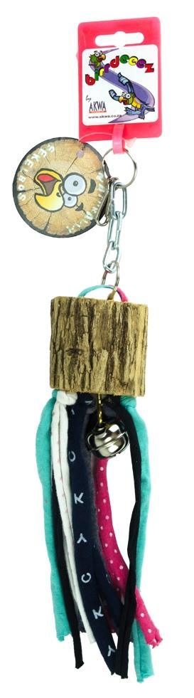 Birrdeeez Parkiet Sekelblok en katoenfranjes + bel - Nena's Pets