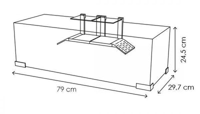 Ciano Tartarium 80 terrarium Wit 79x29,7x27,5 cm - Nena's Pets