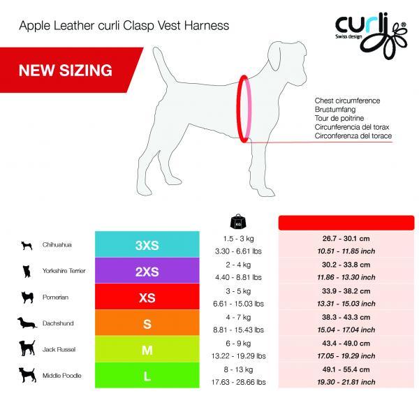 Curli Vegan appel-leder harnas - Nena's Pets