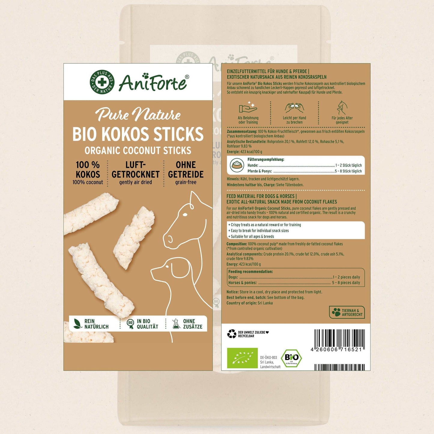 AniForte Coconut Sticks 500g