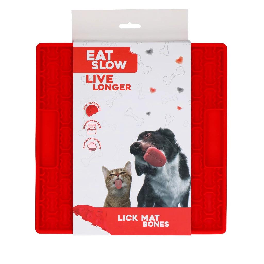 Eat Slow Live Longer Likmatten diverse soorten - Nena's Pets