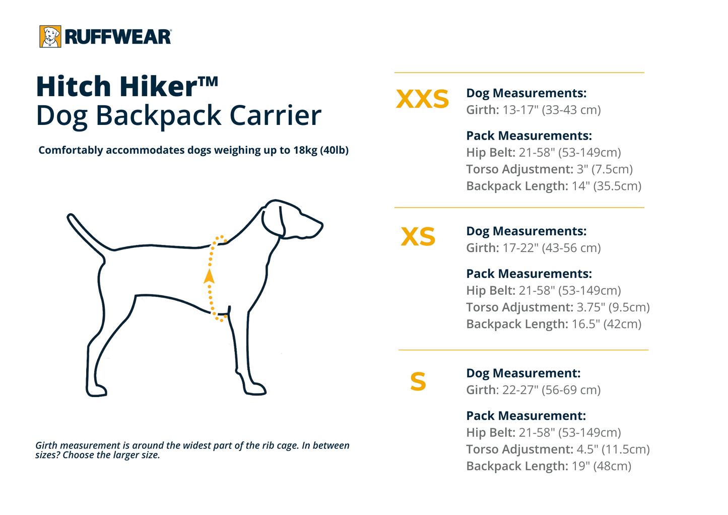 Ruffwear Hitch Hiker Dog Backpack Carrier