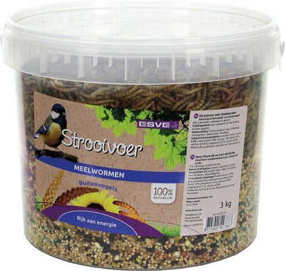 ESVE strooivoer met meelwormen - Nena's Pets