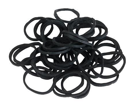 Elastiekjes rubber zwart - Nena's Pets