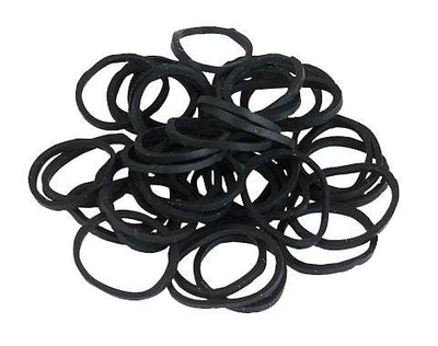 Elastiekjes rubber zwart - Nena's Pets