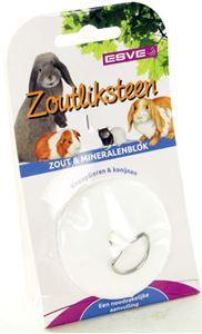 Esve knaagdier Zoutliksteen NA-DI + RVS Houder - Nena's Pets