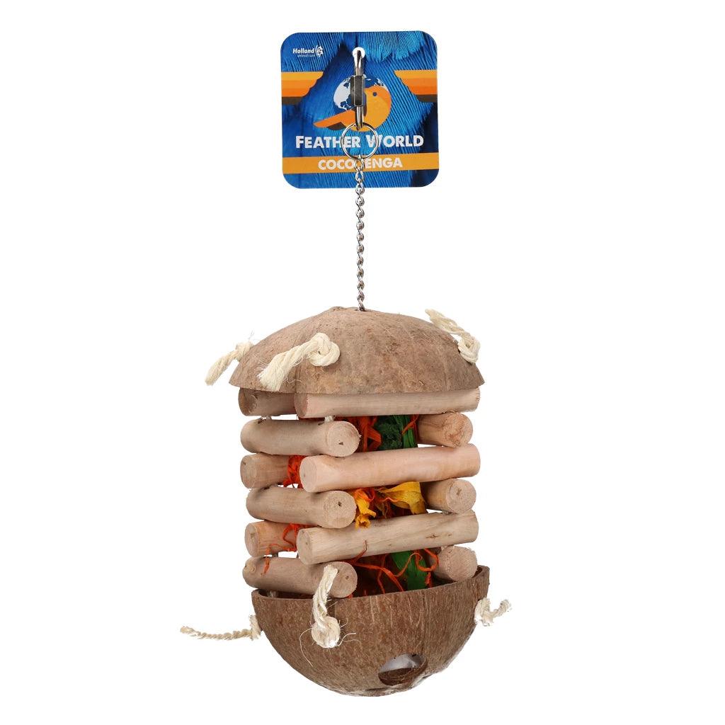 Feather World coco jenga vogel speelgoed - Nena's Pets