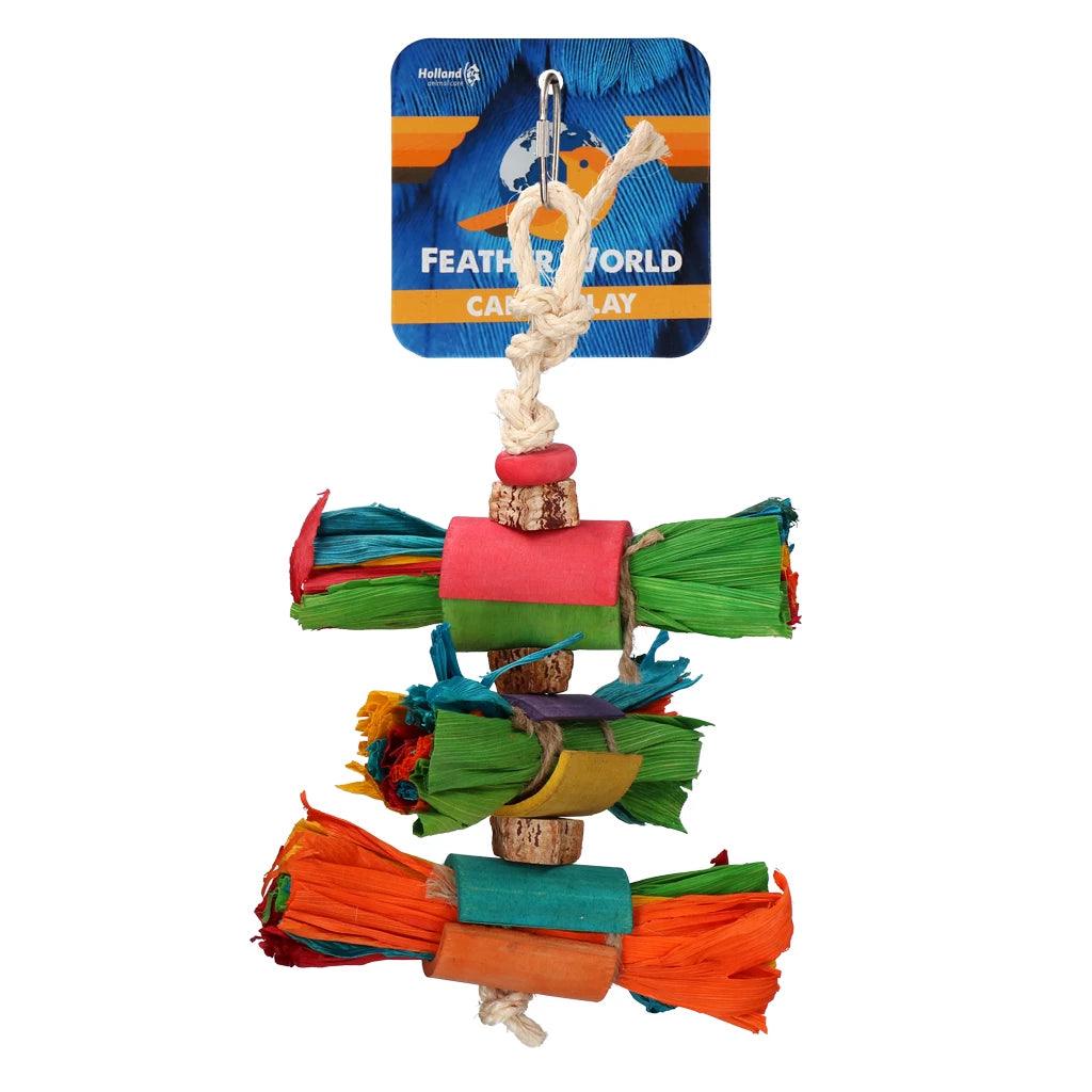 Feather World vogel speelgoed met snoepuiterlijk - Nena's Pets