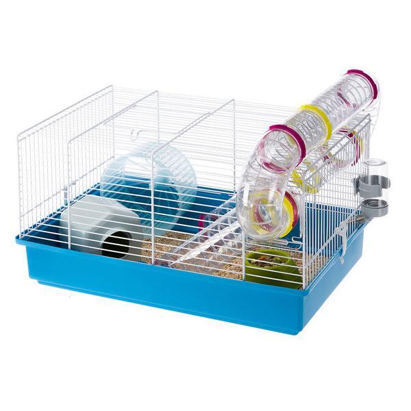 Ferplast Hamsterkooi paula Blauw 46x29,55x24,5 cm - Nena's Pets