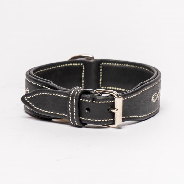 HB hondenhalsband Wit stiksel - Nena's Pets
