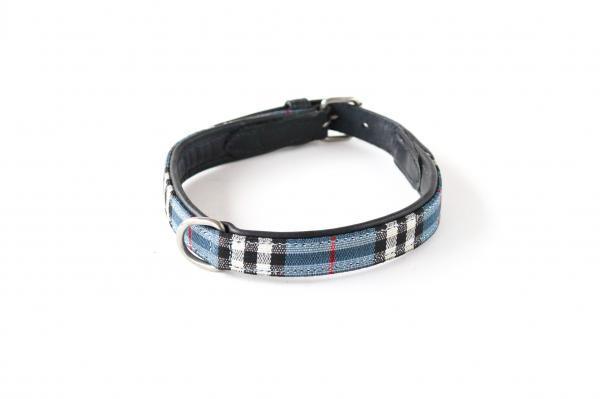 HB hondenhalsband met ruit blauw - Nena's Pets