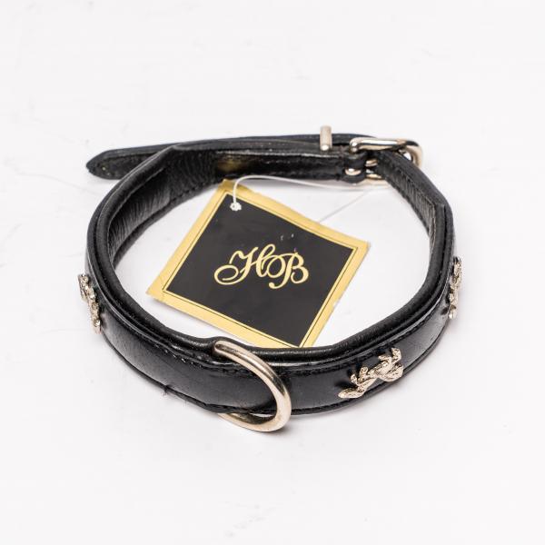 HB Halsband paardjes zwart/zilver - Nena's Pets
