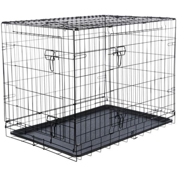 Home Kennel zwarte bench - Nena's Pets