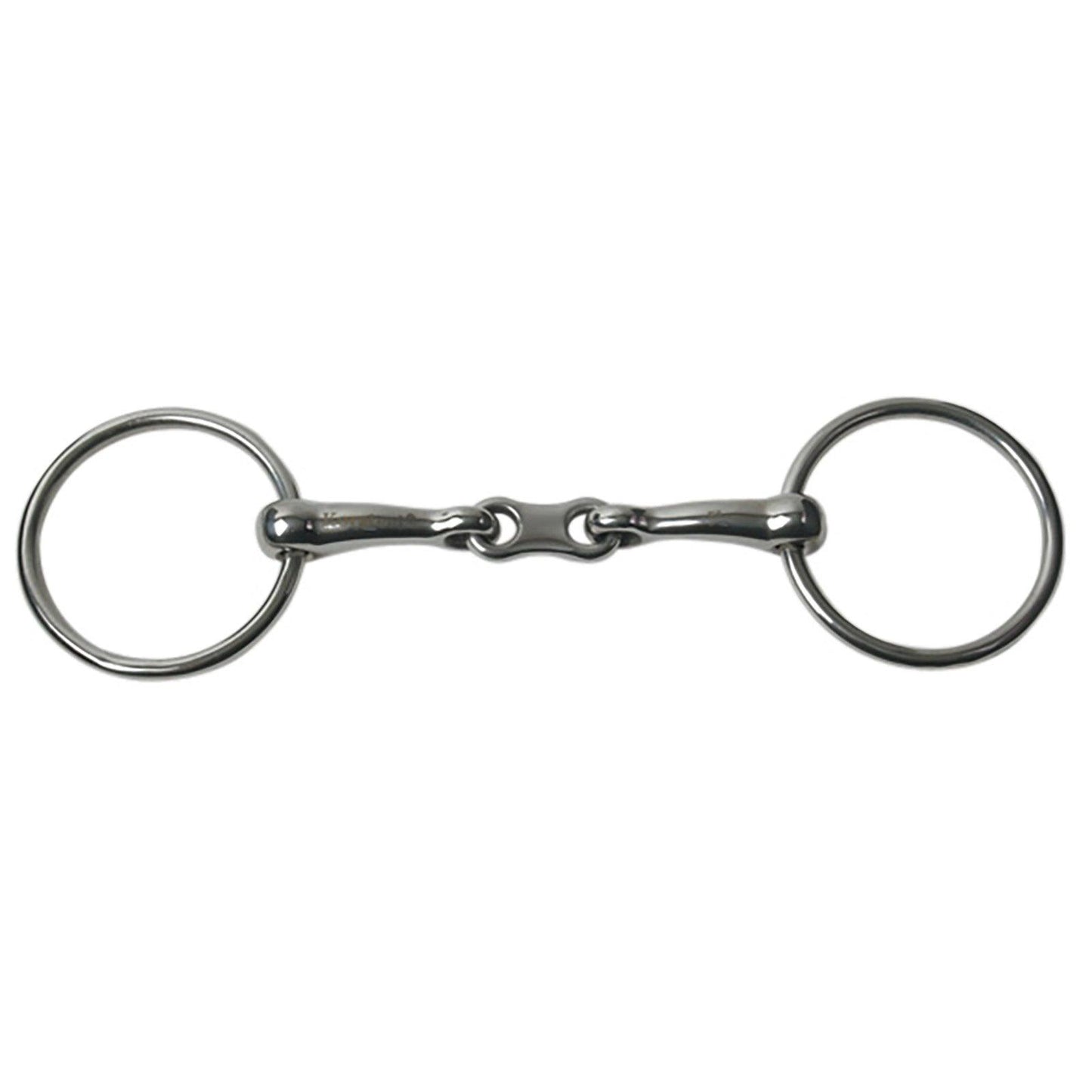 Horze dubbelgebroken watertrens plat - Nena's Pets
