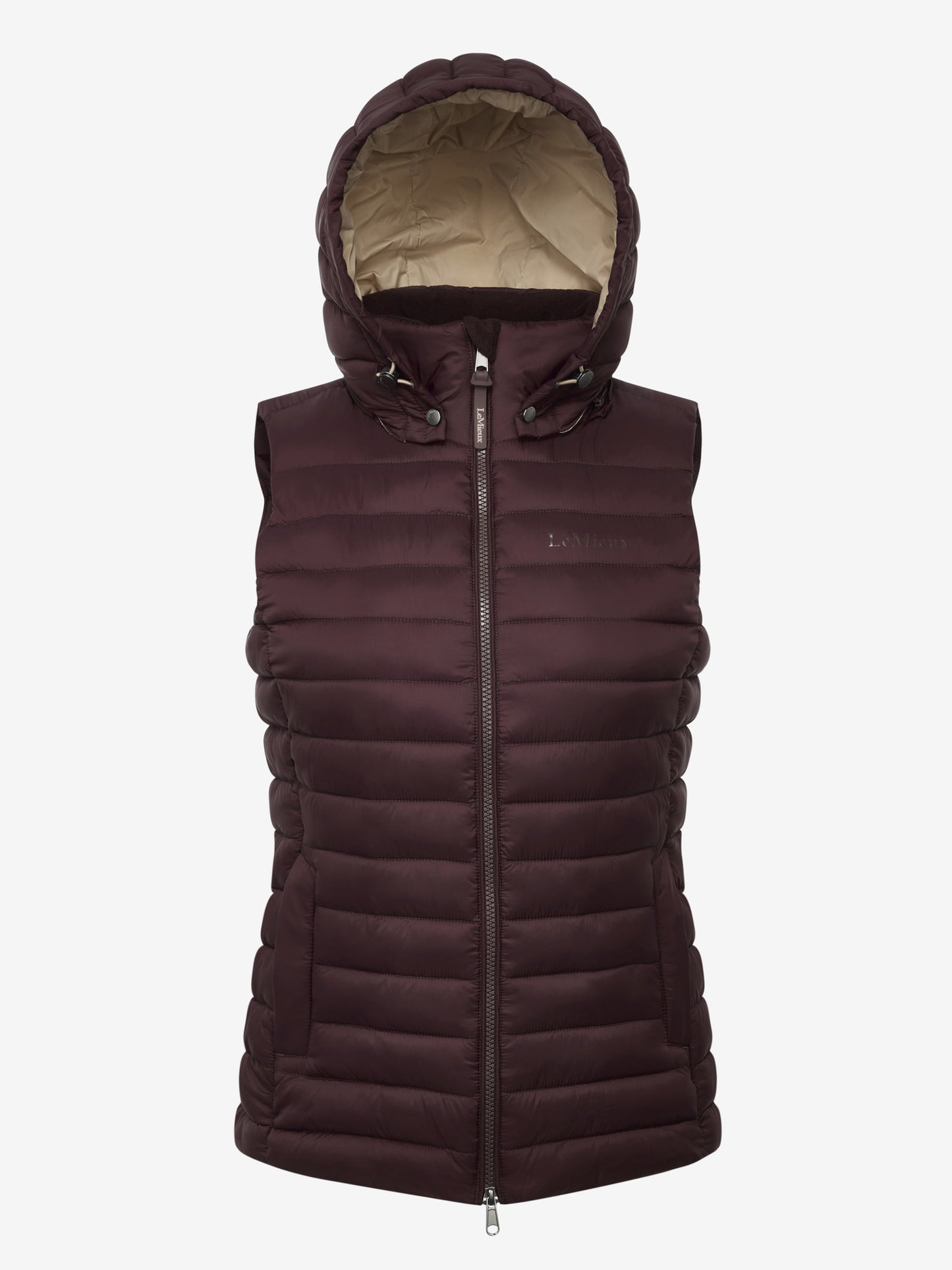 LeMieux Rose hooded puffer bodywarmer 'aw25