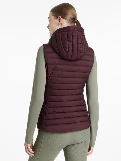 LeMieux Rose hooded puffer bodywarmer 'aw25