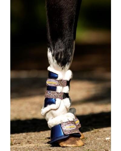 HB Showtime Gold rush glitter peeskappen - Nena's Pets