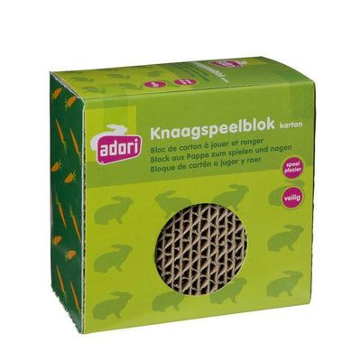 Knaagspeelblok karton 10x10x6 cm - Nena's Pets
