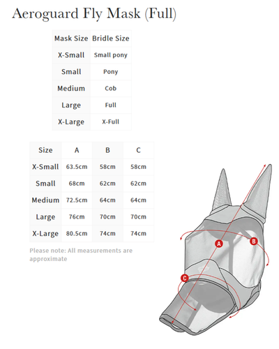 Kudos AeroGuard Full Fly-Mask Pecan