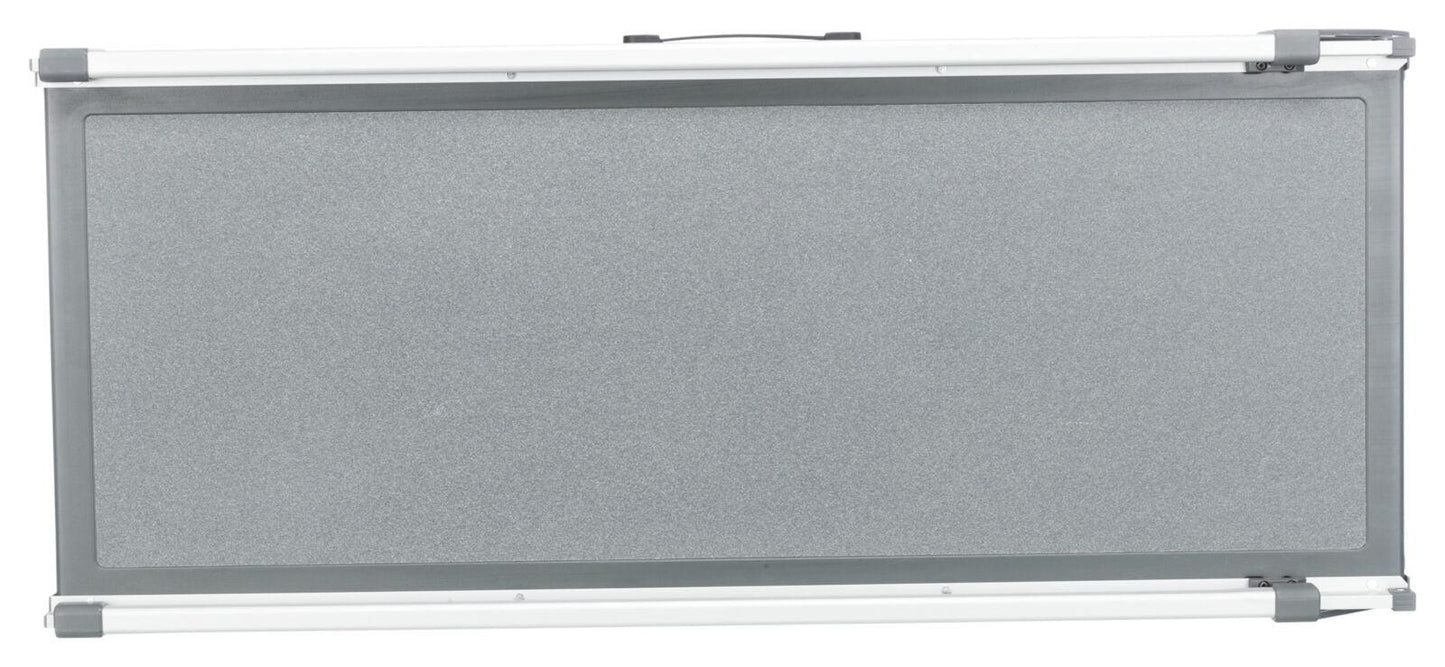 Tweedelige Telescoop-Loopplank, aluminium/schuurpapier - Nena's Pets