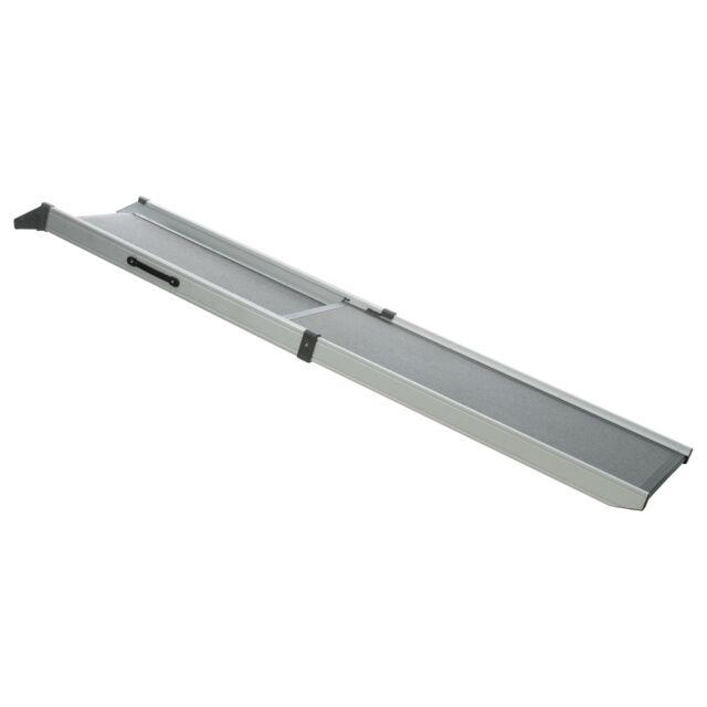Tweedelige Telescoop-Loopplank, aluminium/schuurpapier - Nena's Pets