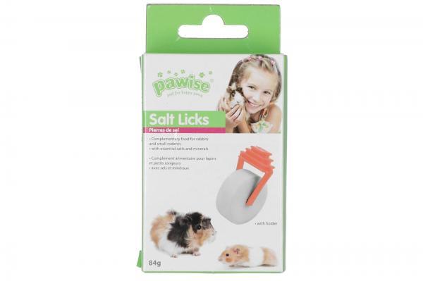 Pawise Knaagdier zoutliksteen met houder - Nena's Pets
