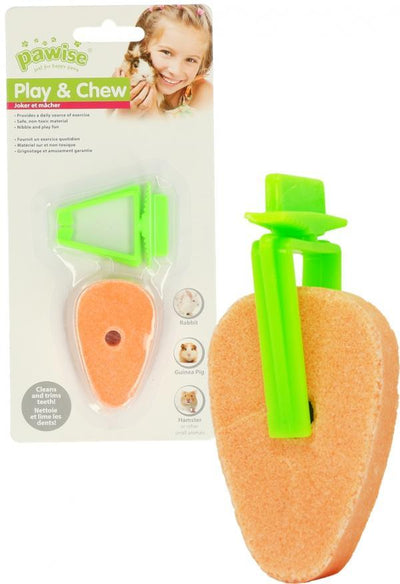 Pawise Knaagdier zoutliksteen met houder wortel - Nena's Pets