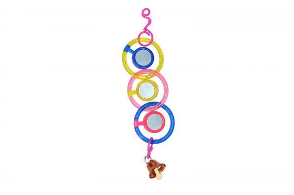 Pawise draaiende ketting met belletjes vogelspeelgoed - Nena's Pets