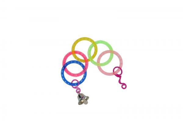 Pawise gekleurde ring vogel speelgoed - Nena's Pets