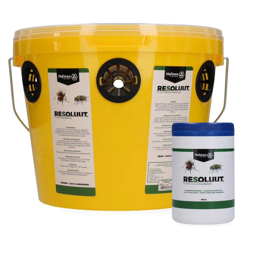 Resoluut FlyNip vliegenval emmer incl. lokstof - Nena's Pets